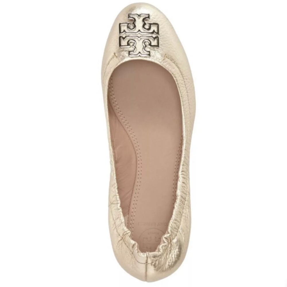 Tory Burch Melinda Ballet Flats Gold Size 8.5